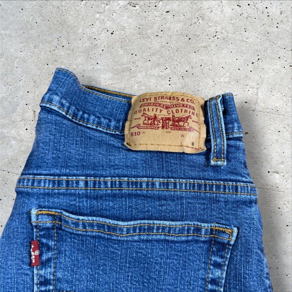 Levi's 510 Jeans Women's Size 10 M Slim Fit Lower Rise Blue Denim Vintage Y2K - Picture 4 of 9
